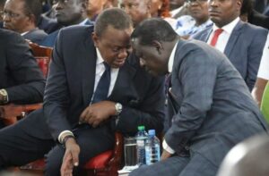 Raila Odinga and Uhuru Kenyatta